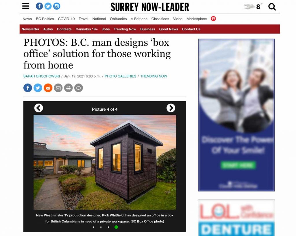 Backyard home offices in BC